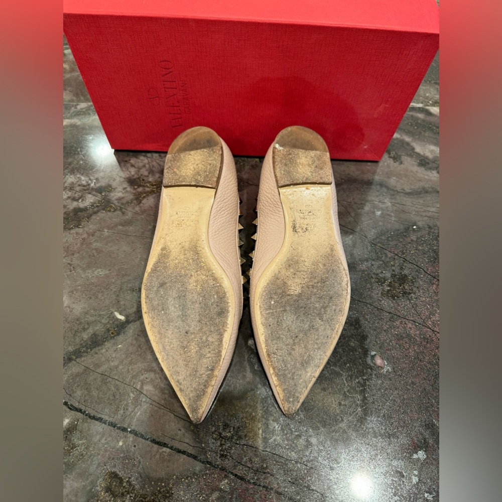 🦢VALENTINO-Patent Rockstud Ballet Flats🦢 - Picture 7 of 8